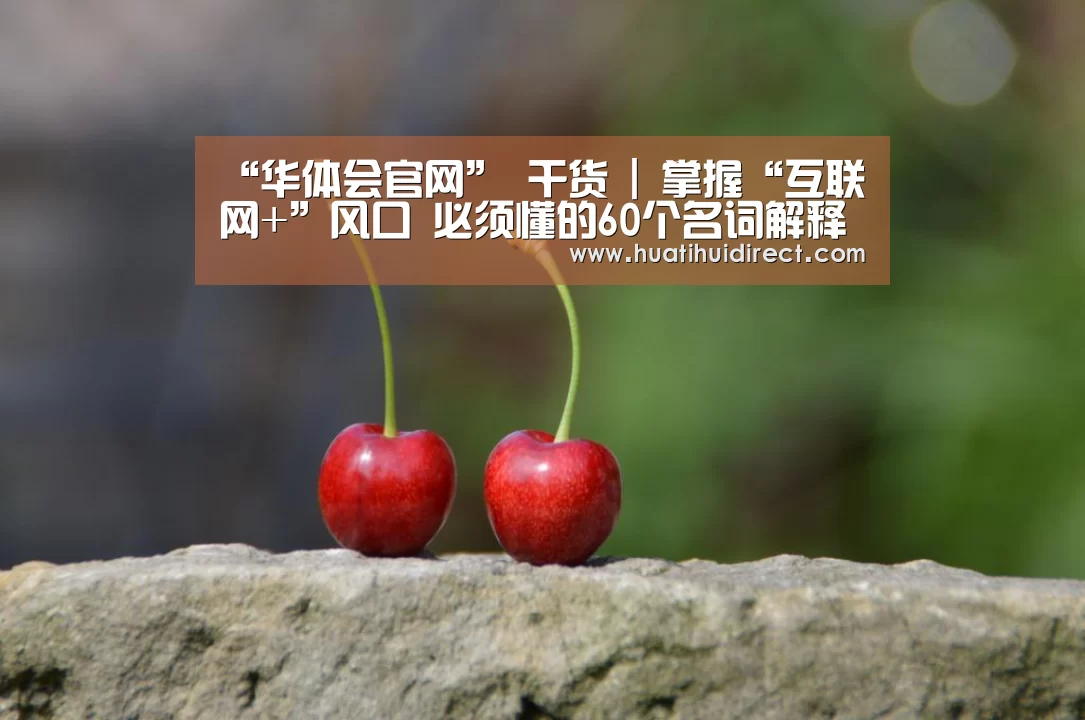 “华体会官网”
干货 | 掌握“互联网+”风口 必须懂的60个名词解释(上)(图1) 华体会官网